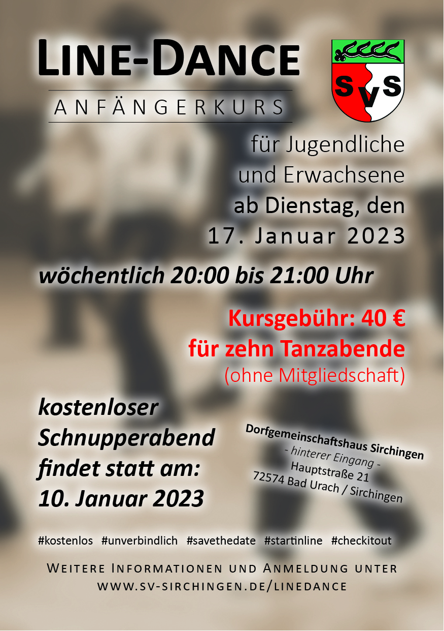 Neuer Kurs startet am 17. Januar 2023