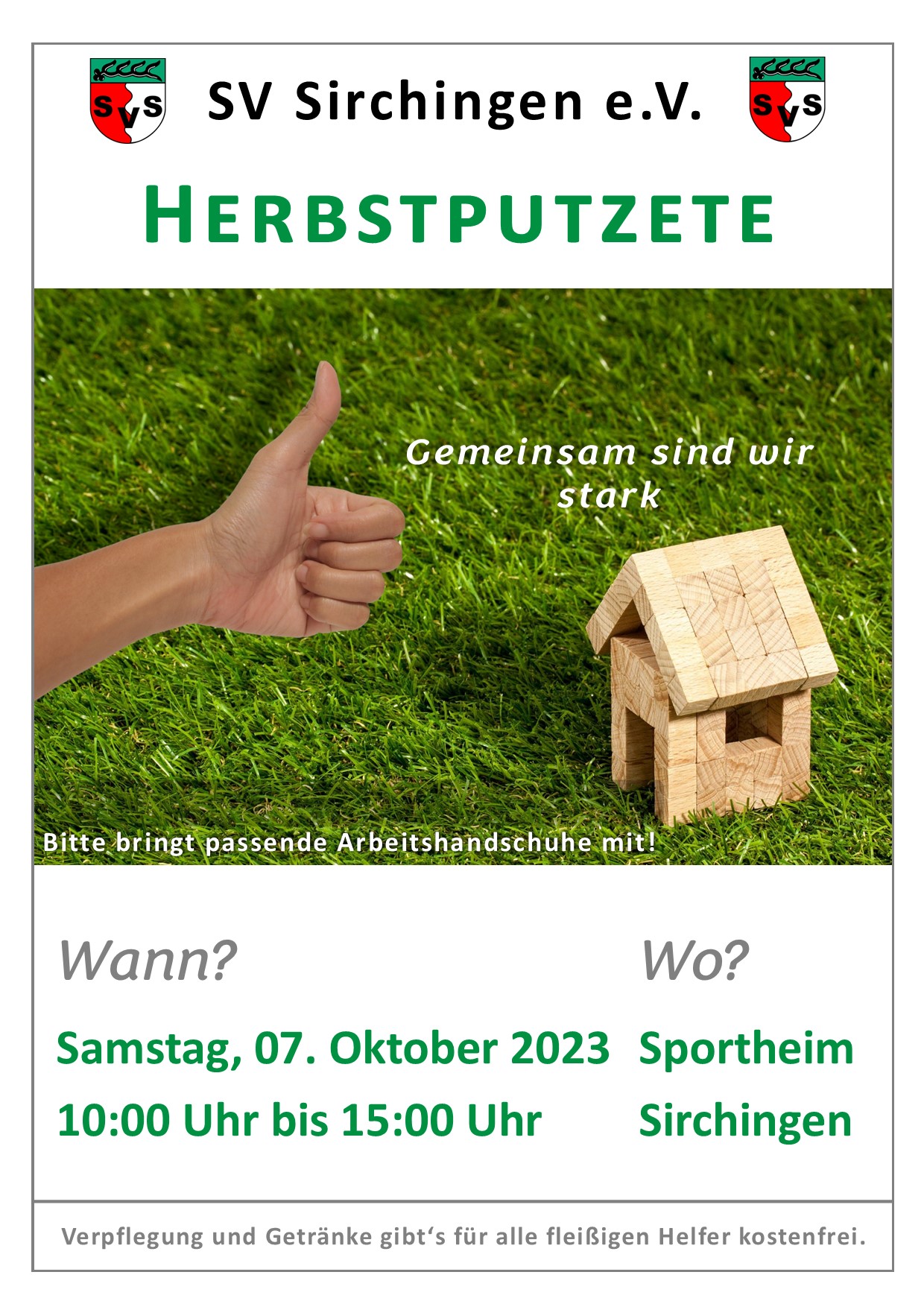 HERBSTPUTZETE SPORTGELÄNDE SIRCHINGEN