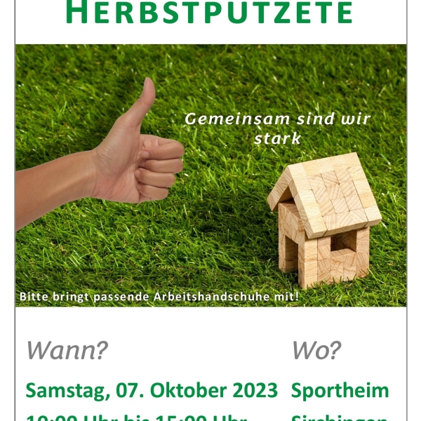 HERBSTPUTZETE SPORTGELÄNDE SIRCHINGEN