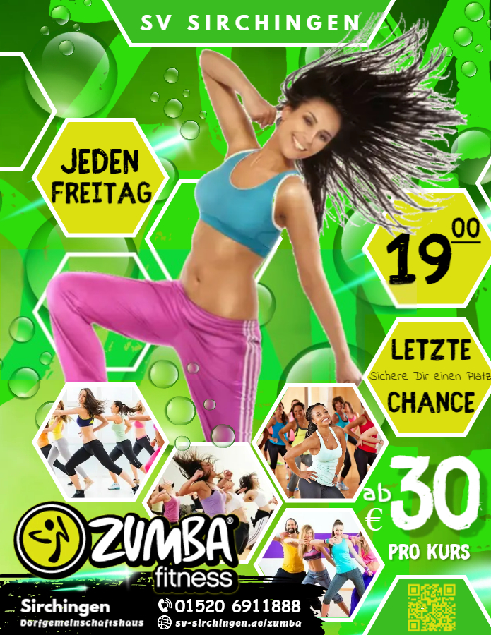 Zumba Kurs Flyer